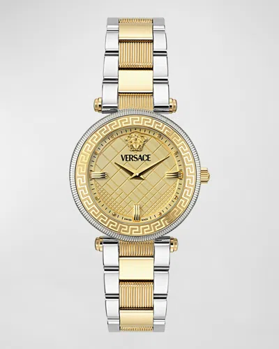 VERSACE 35MM VERSACE REVE WATCH WITH BRACELET STRAP, TWO TONE