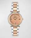 VERSACE 35MM VERSACE REVE WATCH WITH BRACELET STRAP, TWO TONE/ROSE GOLD
