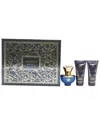Versace 3pc Dylan Blue Eau De Parfum Set In Transparent