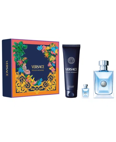 Versace 3-piece Pour Homme Eau De Parfum Gift Set In Multi