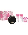Versace 4-pc. Eau De Parfum Fragrance With Round Makeup Bag Gift Set In Transparent