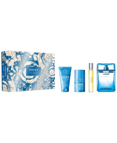 Versace Man Eau Fraiche Eau De Toilette Gift Set ($197 Value) In Blue