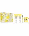 Versace Yellow Diamond Pour Femme Eau De Toilette Gift Set ($219 Value) In Transparent