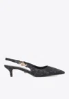 VERSACE 40 BAROCCO SLINGBACK PUMPS