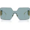 Versace 42mm Square Sunglasses In Blue