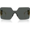 Versace 42mm Square Sunglasses In Dark Grey