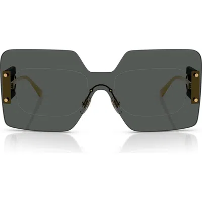 Versace 42mm Square Sunglasses In Black