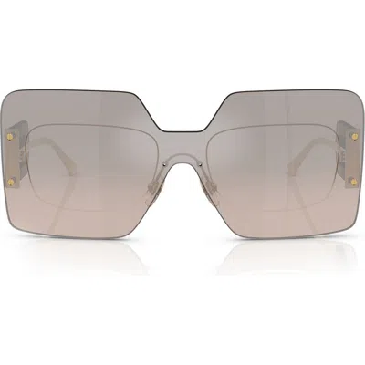 Versace 42mm Square Sunglasses In Grey Mirror