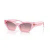 Versace Rose Gradient Cat Eye Ladies Sunglasses Ve4488u 53705m 53 In Pink