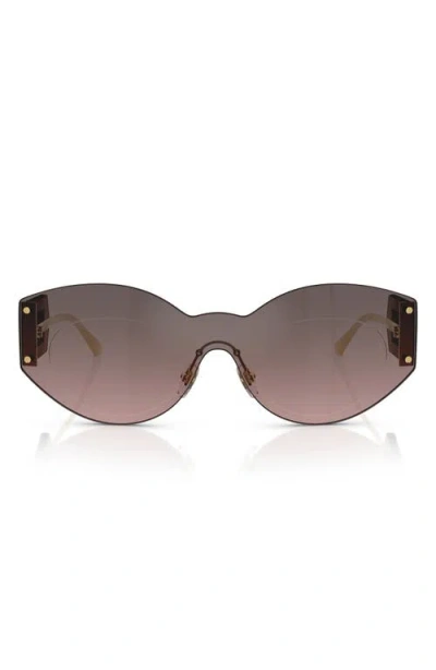 Versace 44mm Irregular Sunglasses In Silver Smoke