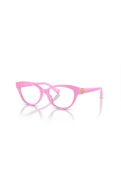Versace 46mm Cat Eye Optical Glasses In Pink