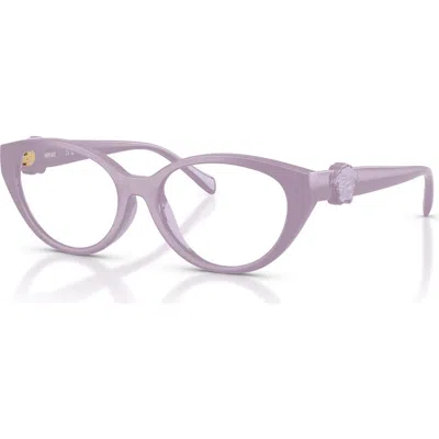 Versace 46mm Cat Eye Optical Glasses In Pink