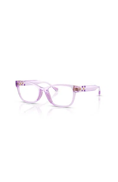 Versace 47mm Cat Eye Optical Glasses In Violet