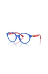 Versace 48mm Phantos Optical Glasses In Blue