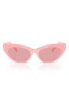 Versace Kids'  49mm Small Cat Eye Sunglasses In Pink