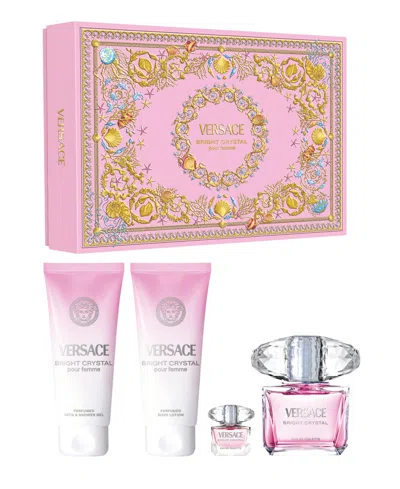 Versace 4-pc. Bright Crystal Eau De Toilette Gift Set In Transparent