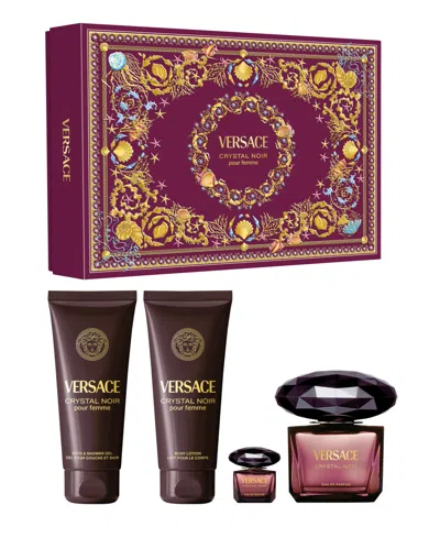 Versace 4-pc. Crystal Noir Eau De Parfum Gift Set In Multi