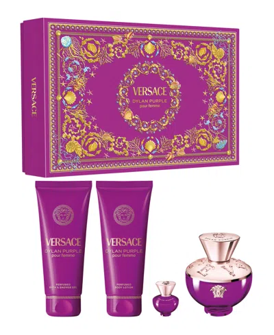 Versace 4-pc. Dylan Purple Eau De Parfum Spray Gift Set In Transparent