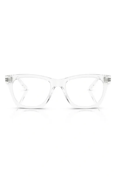 Versace 50mm Pillow Optical Glasses In Crystal