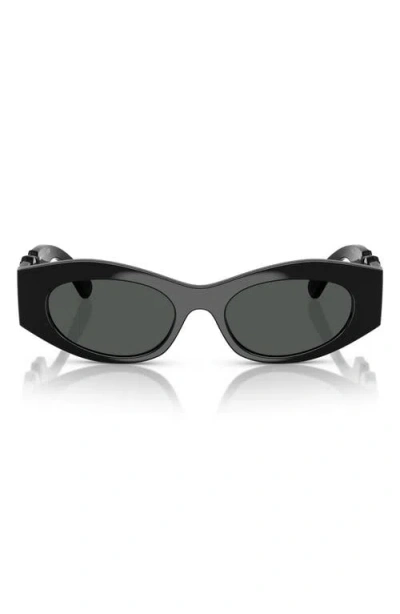 VERSACE VERSACE 51MM OVAL SUNGLASSES
