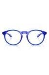 Versace 51mm Phantos Optical Glasses In Transparent Blue