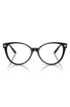 Versace 52mm Cat Eye Optical Glasses In Black