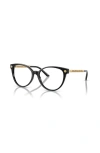 Versace 52mm Cat Eye Optical Glasses In Black