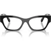 Versace 52mm Cat Eye Optical Glasses In Black