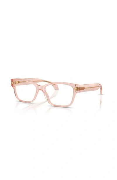 Versace 52mm Cat Eye Optical Glasses In Pink