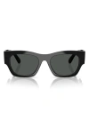 Versace 52mm Pillow Sunglasses In Black