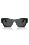 Versace 52mm Pillow Sunglasses In Dark Grey