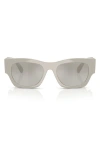 Versace Logo Sunglasses In Grey