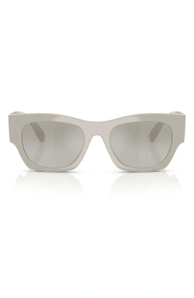 Versace Logo Sunglasses In Gray