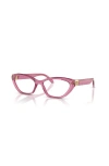 Versace 53mm Cat Eye Optical Glasses In Pink