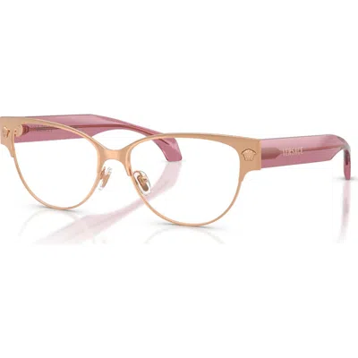Versace 53mm Cat Eye Optical Glasses In Purple