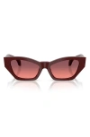 Versace 53mm Cat Eye Sunglasses In Multi