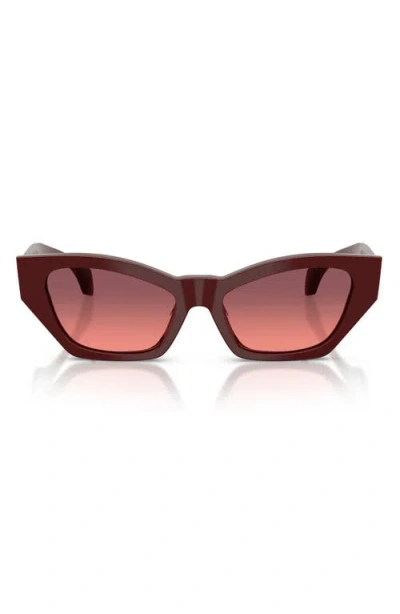Versace 53mm Cat Eye Sunglasses In Multi