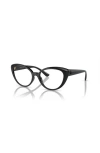 Versace 53mm Oval Optical Glasses In Black