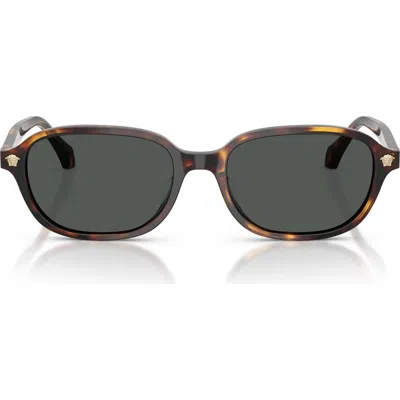 Versace 53mm Pillow Sunglasses In Brown