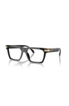 Versace 53mm Rectangle Optical Glasses In Blue