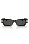 Versace Rectangular Sunglasses, 53mm In Black