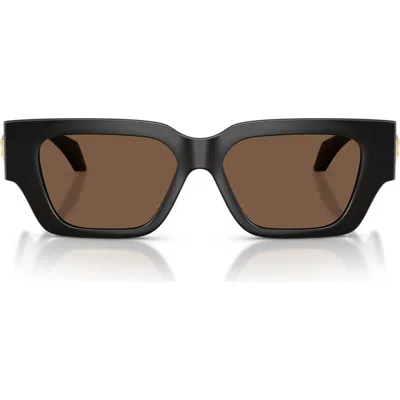 Versace 53mm Square Sunglasses In Brown