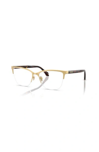 Versace 54mm Cat Eye Optical Glasses In Black