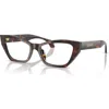 Versace 54mm Cat Eye Optical Glasses In Black
