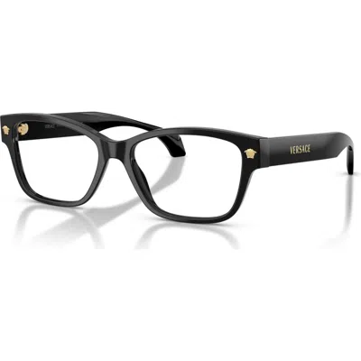 Versace 54mm Cat Eye Optical Glasses In Black