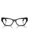 Versace 54mm Cat Eye Optical Glasses In Black