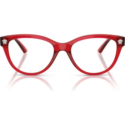 VERSACE VERSACE 54MM CAT EYE OPTICAL GLASSES
