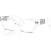 Versace 54mm Cat Eye Optical Glasses In White