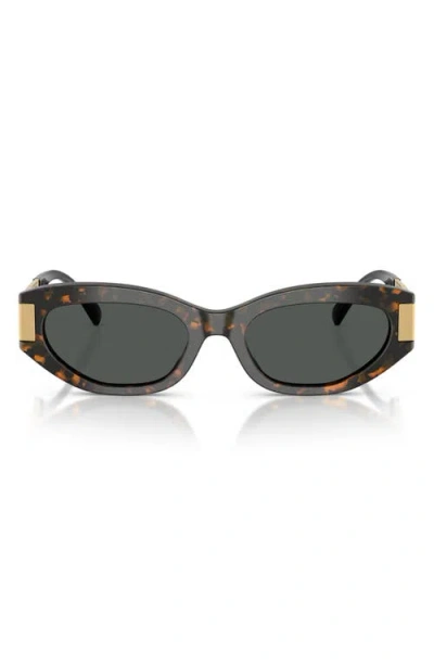 Versace 54mm Cat Eye Sunglasses In Brown