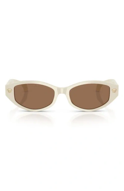 Versace 54mm Cat Eye Sunglasses In Neutral